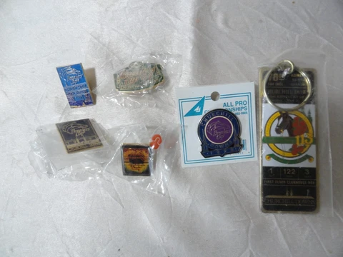 CHURCHILL DOWNS BREEDERS CUP PINS 88 91 94 98 & 87 KEYCHAIN DERBY (5 PINS TOTAL) Cover