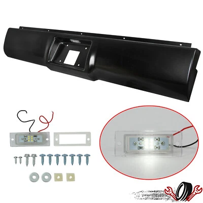 Rear Bumper Roll Pan w/LED Light For 1988-1998 Chevrolet GMC C/K 1500 2500 3500 - Image 1 of 4