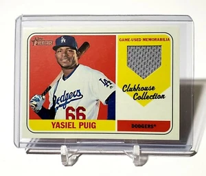 Fanáticos indios reliquia yasiel puig 2018-19 Topps Heritage - Imagen 1 de 2