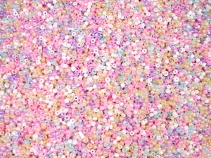 Seed Beads 2mm Pastel Mix 100g Glass 10/0 DIY Necklaces Bracelets - Foto 1 di 1