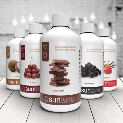 SUNTANA SPRAY TAN LTD Suntana Spray hellbraun 'Famous Five 250' Packung 5 x 250ml - Premium Duftlösung