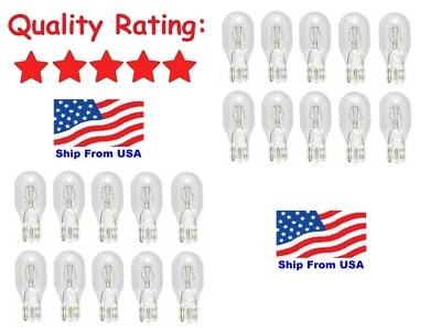 20 Pack 4 Watt Wedge Base 12V Lamps Light Bulbs for Landscape Malibu Replacement - Image 1 of 2