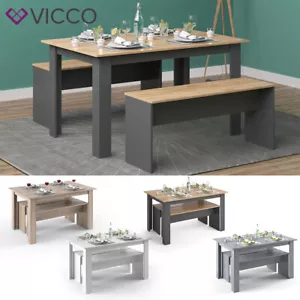 Tischgruppe Sitzgruppe Essgruppe Holztisch Esstisch Tisch Sentio Vicco - Bild 1 von 35