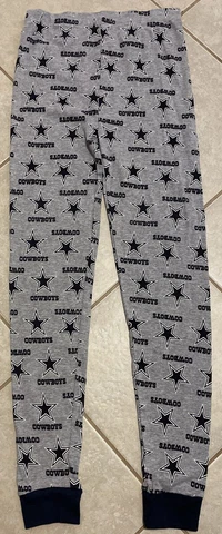 Boys Youth Pajama Lounge Bottoms Dallas Cowboys Football Large 10 NEW Cover