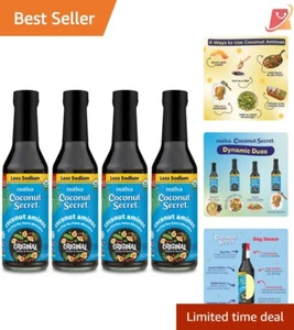 Sustainable Coconut Aminos Sauce – , Organic, Low Glycemic (Pack of 4) - Picture 1 of 12