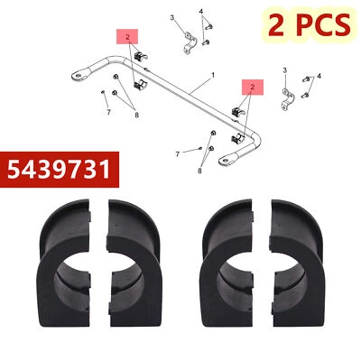 2X Rear Stabilizer Bar Bushings Fit for Polaris Ranger 500 570 800 Diesel XP1000 - Image 1 of 4