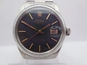 VINTAGE ROLEX OYSTER PERPETUAL DATE REF#1500 CAL.1570 STAINLESS STEEL MENS WATCH - Picture 1 of 20