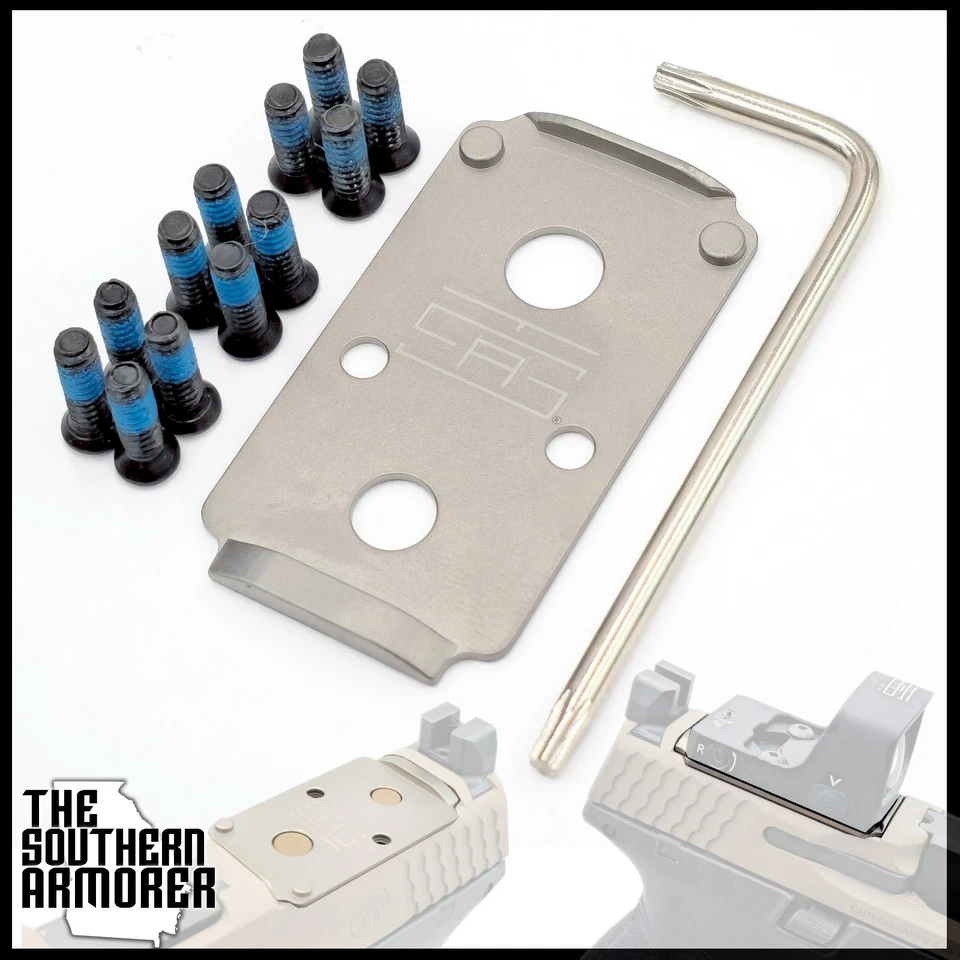 TSA® PRODUCT LINE Titanium RMR Adapter Plate for S&W® M&P® M2.0 C.O.R.E.2 Holosun® 407C 507C 508T