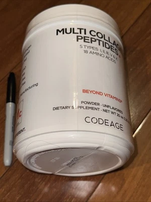 Novo em folha selado multi peptídeos de colágeno 18 aminoácidos em pó por codeage 20 oz - Imagem 1 de 4