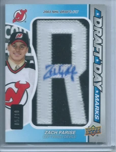 Zach Parise Draft Day Marks /10 2014-15 Upper Deck SP Game Used - Picture 1 of 2