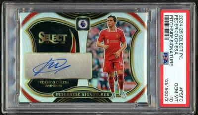 2024-25 Panini Select Federico Chiesa Pitchside Signature! Auto! PSA 10! #PS-FC! - Image 1 of 2