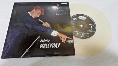 45T JOHNNY HALLYDAY  WAP DOU WAP  - TRANSPARENT - RARE REEDITION 2019 -2 - Photo 1/2