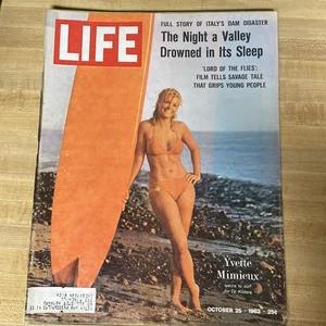 Vintage LIFE Magazine Oct 25 1963 Surfer Girl Cover, Great Advertisements! - Picture 1 of 7