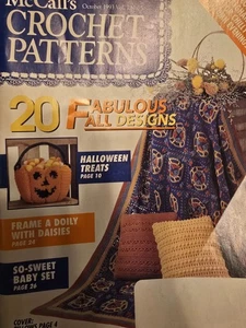 FA4 MCCALL'S CROCHET PATTERNS MAGAZINE October 1993 - Picture 1 of 5