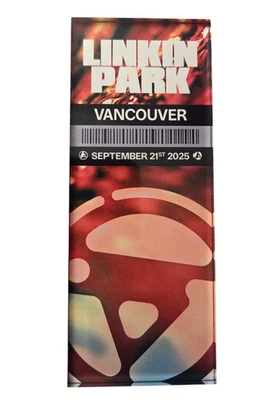 Linkin Park 2025 From Zero Tour VANCOUVER MAGNET 9/21 Rogers Arena *Limited Ed* - Image 1 of 4