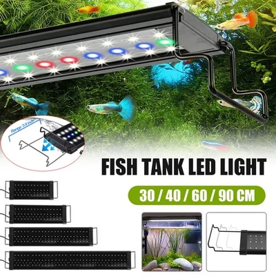LED Aquarium Lampe Leuchten Mollusken Beleuchtung RGB Aquariumleuchte Strahler~ - Immagine 1 di 4