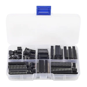 Umfangreiches Sortiment von 66 St??ck DIP IC-Buchsen f??r Elektronikprojekte - Picture 1 of 11