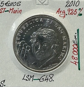 SAINT-MARIN - 5 Euro Commémorative 2010 en Argent // Qualité : SUP - Picture 1 of 2