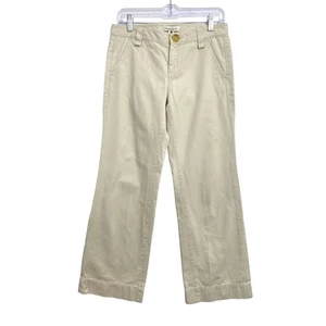 Banana Republic Women's Pants Size 4 Tan Straight Leg Pockets Cropped Casual - Picture 1 of 12