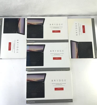 LOT 5x Brydge 12.3 Pro+ BT Keyboard Trackpad Surface Pro 4 5 6 7 BRY7012 *BOXES! - Image 1 of 4