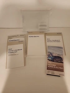 2023 Hyundai Kona Electric Owners Manual With Navigation & Case - Free Shipping  - Picture 1 of 3