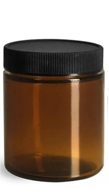 24 Pack 4 oz Amber Glass Jars with Lids, Round Empty Amber Storage containers - Image 1 of 4