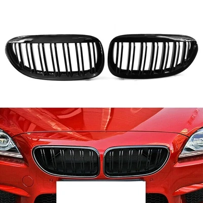 Pair Front Kidney Bumper Grille Fit For BMW E63 E64 650i M6 2004-2010 US Stock - Изображение 1 из 4