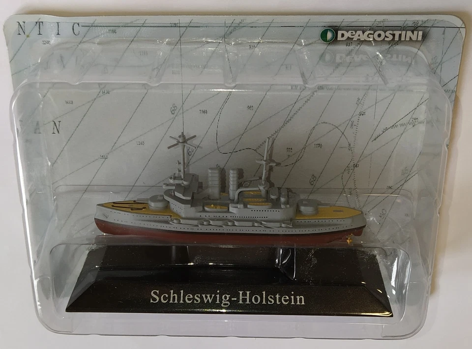 Kriegsschiffe De Agostini Schleswig-Holstein Schlachtschiff 1/1250 Diecast - Bild 1 von 1