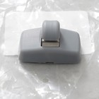 2x Sun Visor Clip Grey For VW Caddy Transporter T5 Golf Passat Beetle 3B0857561B