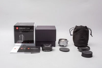 Leica Summilux M 35mm f/1.4 F1.4 Lens (11301) Silver "Classic", M Mount Germany - Image 1 of 4