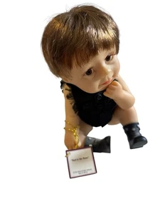 Bambola di porcellana Ashton-Drake Galleries Bad To The Bone della bambola Biker Babies - Foto 1 di 3