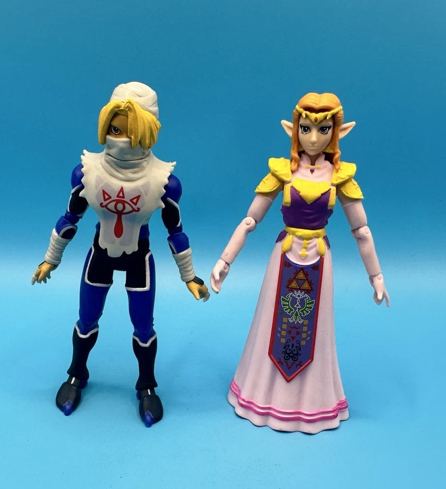World of Nintendo Sheik And  Zelda 4" Figure Jakks Pacific Fast Shipping !!! - Image 1 of 4