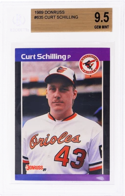 1989 Donruss Curt Schilling #635 BGS 9.5 — 第 1/2 张图片