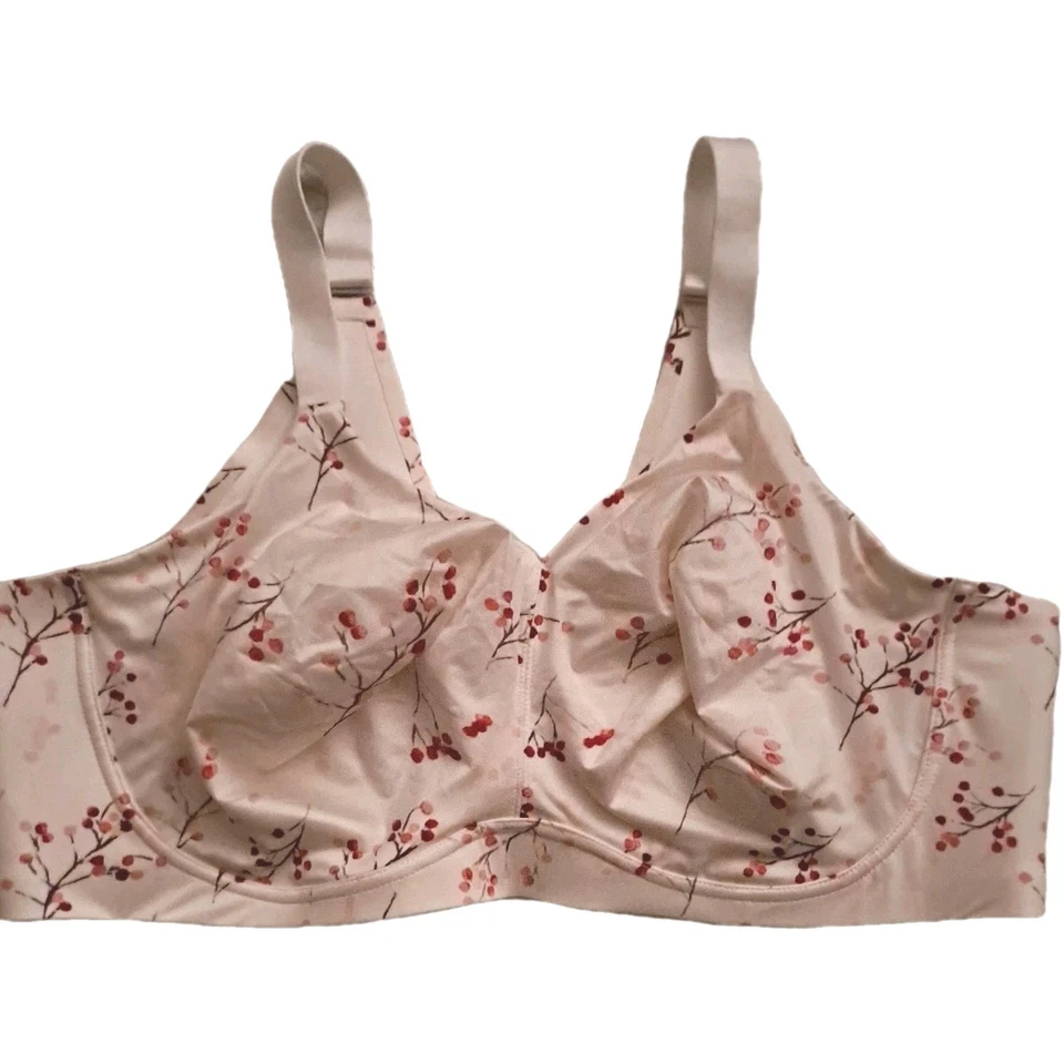 Sujetador Catherines Intimates 48DD Sin Alambres Algodón Confort Frente Cereza 5810 Foto 1 de 4