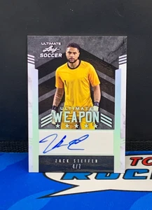 2022 Leaf Ultimate Weapon Soccer - Zack Steffen - Autograph 4/7 W-ZS1 - Bild 1 von 2
