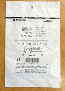 Allen Bradley 871FM-D8NP25-P3 Inductive Proximity Switch *New in Bag* - Picture 1 of 6