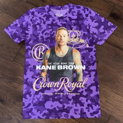 Camiseta Kane Brown High Road Tour Crown Royal Adulto S Púrpura Concierto Foto 1 de 3