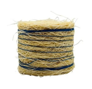 ARTISANAL - Balle de paille avec lien bleu - ronde - 3,7 x 4,4 cm - 1/32 - CW... - Picture 1 of 7