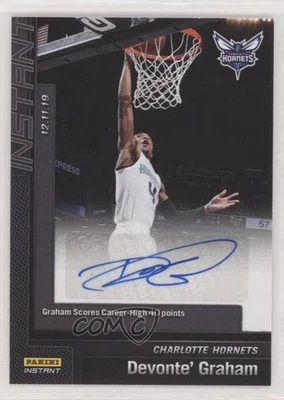 2019-20 Panini Instant Black Auto 1/1 Devonte' Graham #51 - Image 1 of 3