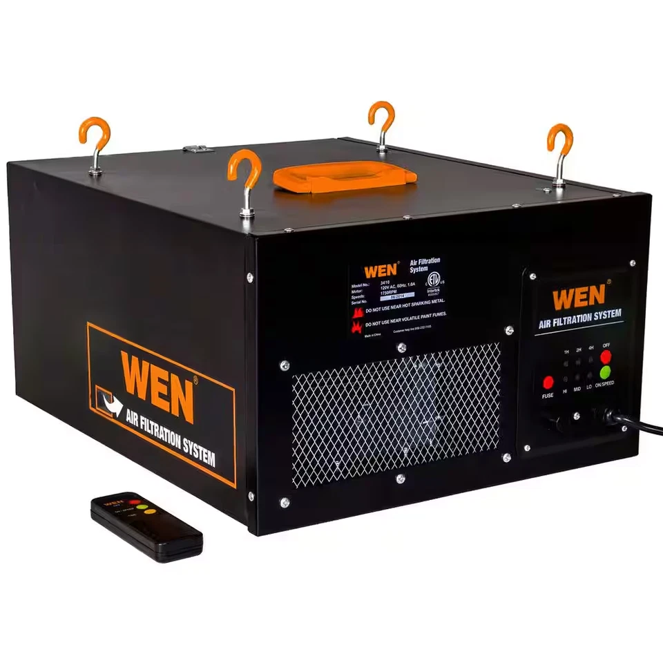 Wen Air Filtration System 3 Speed Remote Controlled Removes Filter Dust Workshop - Image 1 of 4
