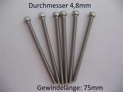 "NEU" Set 6 Zollschrauben für 4" Zoll-Auspuff  Supertrapp / Super-Trapp "NEU" - Bild 1 von 2