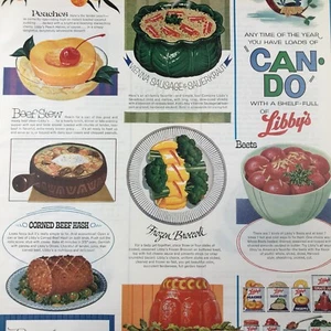 Vintage Color Magazine Advertisement Ad Libbys Canned Frozen Food Can Do - Picture 1 of 4