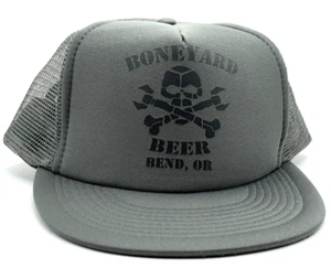 Boneyard Beer Otto Collection Truckermütze grau schwarz Druckknopflasche Einheitsgröße - Bild 1 von 9