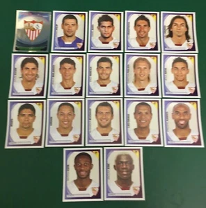 SET 17 FIGURINE STICKERS CALCIATORI PANINI CHAMPIONS LEAGUE 2007-08 SEVILLA - Imagen 1 de 1