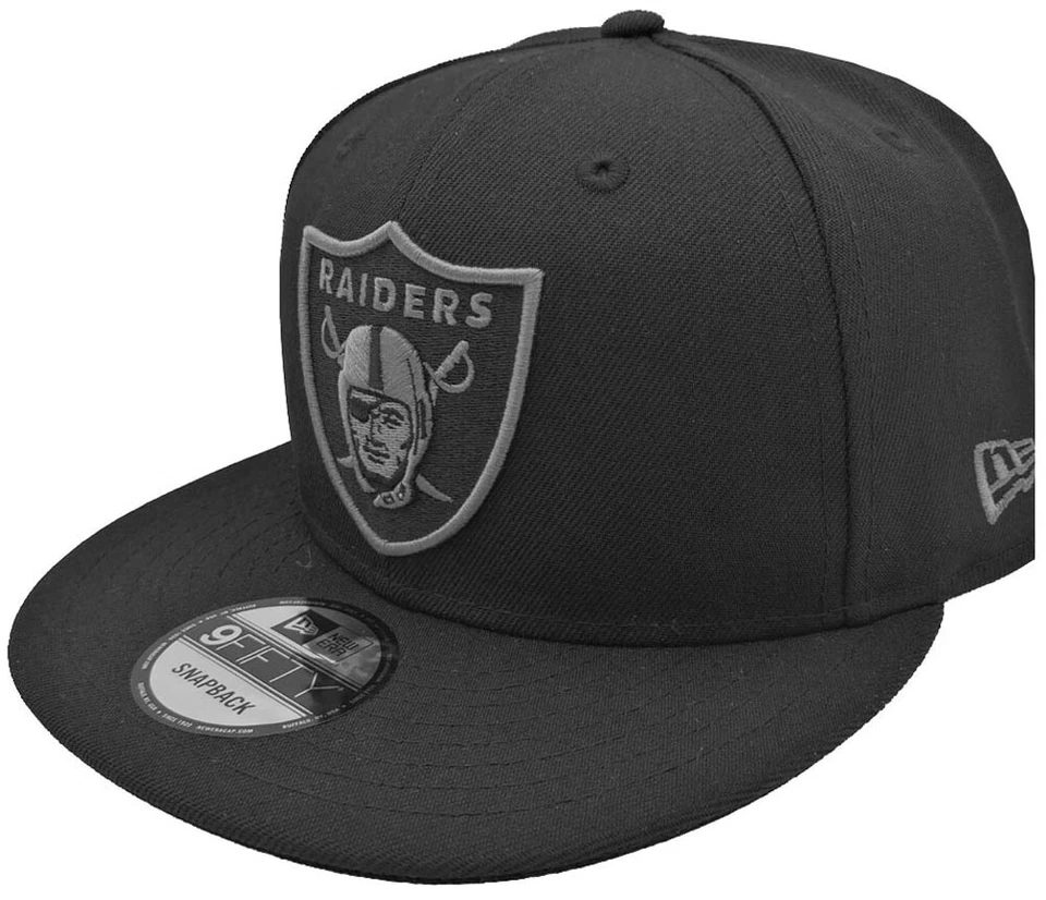 New Era Las Vegas Oakland Raiders Snapback Cap Black Grey 9fifty Limited  - Bild 1 von 1