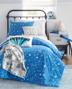 Charter Club Kid Starry Sky 2-teiliges Bettdecken-Set Twin/Twin XL blau im Dunkeln leuchtend - Bild 1 von 6