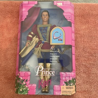 Muñeca Mattel Prince Ken para Rapunzel Barbie 1997 Mattel #18080 vintage nueva en caja Foto 1 de 2