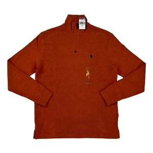 Polo Ralph Lauren Long Sleeve 1/2 Zip Sweat - Orange (Navy) - Size: Small - - Picture 1 of 3