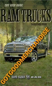 2017 DODGE RAM OWNERS MANUAL 1500 2500 3500 V8 V6 DIESEL / GAS TRUCK 4X4 2WD OEM - Picture 1 of 3