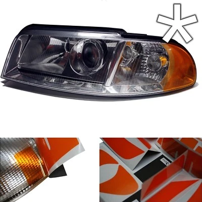 US Design Folie Audi A4 B5 Facelift, Blinker Tuning Scheinwerfer Style Aufkleber - Bild 1 von 4